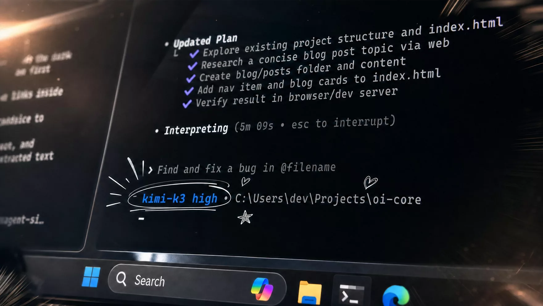 Open Interpreter 官方终端界面截图